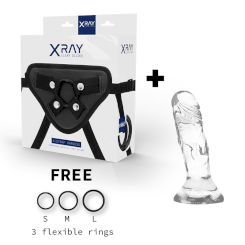 Xray Harness + Clear Cock 12 Cm X 2.6cm