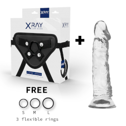 Xray Harness + Clear Cock 19 Cm X 4 Cm