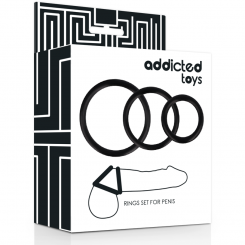 Addicted toys - rengassetti penikselle  musta 0