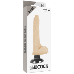 Basecock - realistinen vibraattori 2-1 flesh 18.5 cm -o- 4 cm 1
