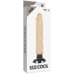Basecock - realistinen vibraattori 2-1 flesh 20 cm -o- 4 cm 1