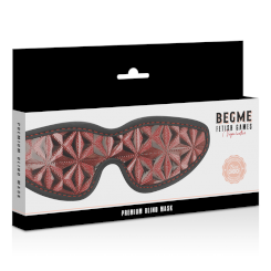 Begme - punainenedition premium blind maski with neoprene lining 5