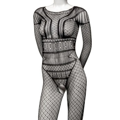 Queen lingerie - net body with ties s/l