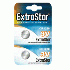 Extrastar - Cr1220 3v 2 Batteries Pack
