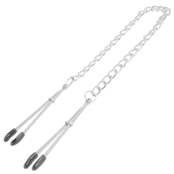 Ohmama fetish - metalli clamps with chain
