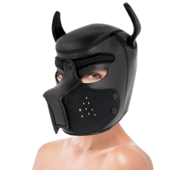 Darkness - neoprene dog maski with removable muzzle l 1