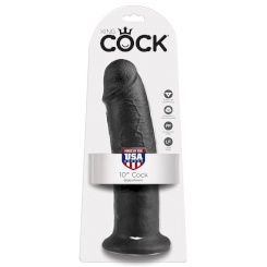 King Cock - 10 Dildo  Musta 25 Cm
