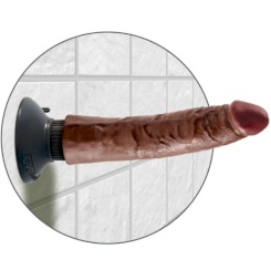 King cock - värisevä cock  ruskea 17.78 cm 4