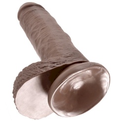 King cock - 7 dildo  ruskea kiveksillä 17.8 cm 4