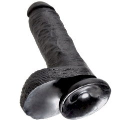 King cock - 8 dildo  musta kiveksillä 20.3 cm 4