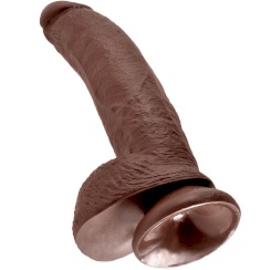 King cock - 9 dildo  ruskea kiveksillä 22.9 cm 4