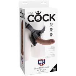 King cock - valjaat with realistinen penis  ruskea 20.3 cm 2