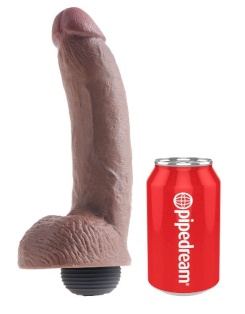 King cock - realistinen  ruskea ejaculator penis 22.86 cm 5