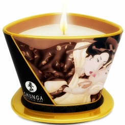 Shunga - mini caress by candelight hieronta candle t  vihreä 170 ml