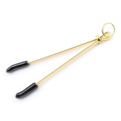 Ohmama fetish -  golden nipple clamps 3