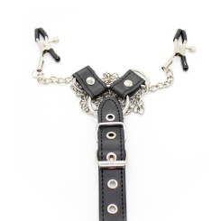Ohmama fetish - nipple clamps with chains ja penisrengas 6