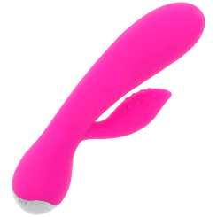 Ohmama - ladattava vibraattori klitoriskiihottimella 10 värinätoimintoa 19 cm 2