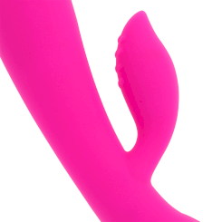 Ohmama - ladattava vibraattori klitoriskiihottimella 10 värinätoimintoa 19 cm 3