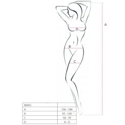 Passion Woman Bs031 Bodystocking Red...
