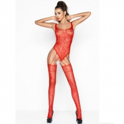 Passion Woman Bs034 Bodystocking Red...
