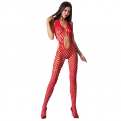 Passion Woman Bs065 Bodystocking - Red...