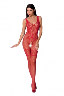 Passion Woman Bs069 Bodystocking - Red...