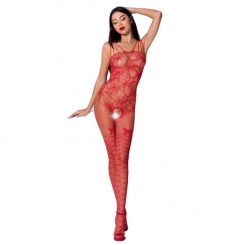 Passion Woman Bs076 Bodystocking - Red...