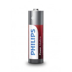 Philips - power alkaline battery aa lr6 pack 4 1