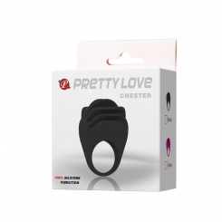 Pretty love - chester  musta vibraattori ring 8