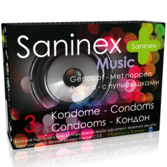 Saninex Condoms Music Dotted 3 Pcs