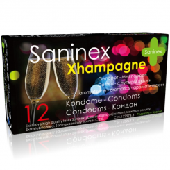 Saninex Xhampagne Spray Condoms 12 Units