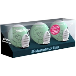 Satisfyer - 3 Masturbaattori Eggs Riffle