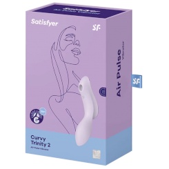 Satisfyer - curvy trinity 2 air pulse vibraattori  purppura 3