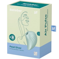 Satisfyer - pearl diver air pulse stimulaattori & vibraattori  vihreä 3