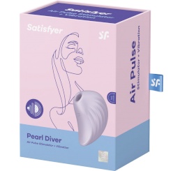 Satisfyer - pearl diver air pulse stimulaattori & vibraattori  violetti 3