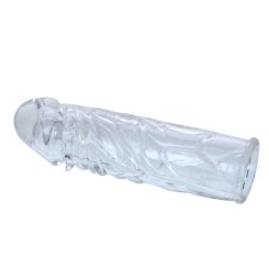 Baile -  läpinäkyvä silikoni penislisäke 13 cm 4