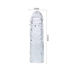 Baile -  läpinäkyvä silikoni penislisäke 13 cm 5