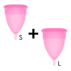 Stercup Menstrual Cup Size S + Size L...