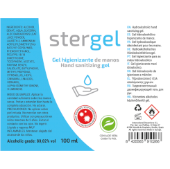 Stergel - hydroalcoholic hand sanitizing gel aloe vera 100ml 2