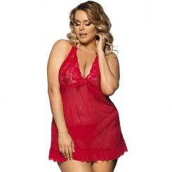 Subblime Queen Plus Red Babydoll Floral...