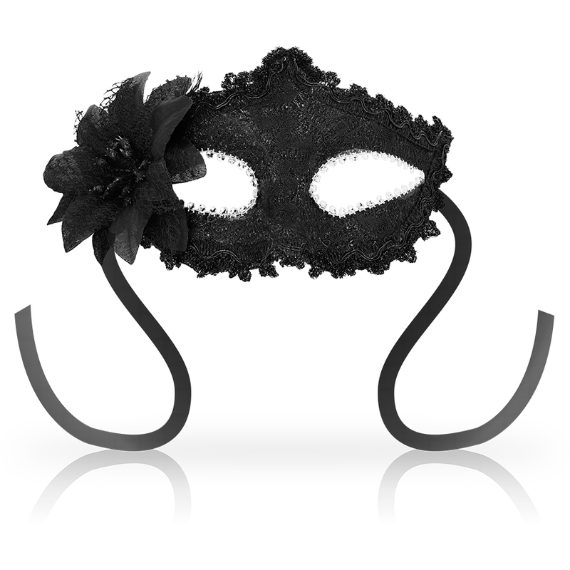 Ohmama masks venetian eyemask side flower -  musta