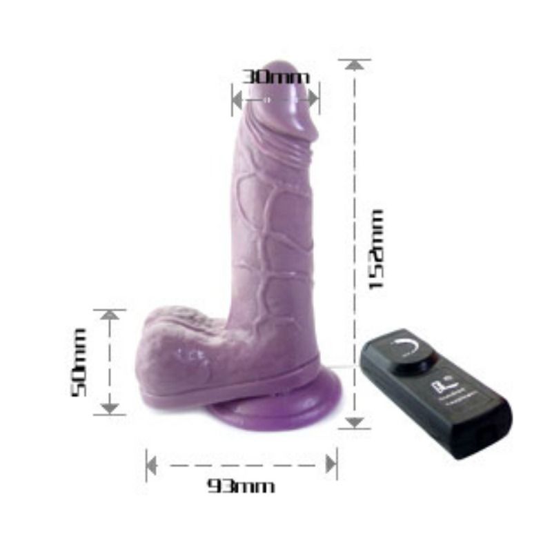 Realistic Dildo Rotating And Vibrating Function Purple